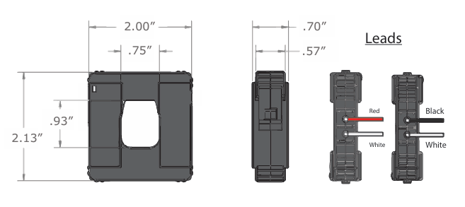 BL-3 200:100mA Red/White Leads| Byram Laboratories