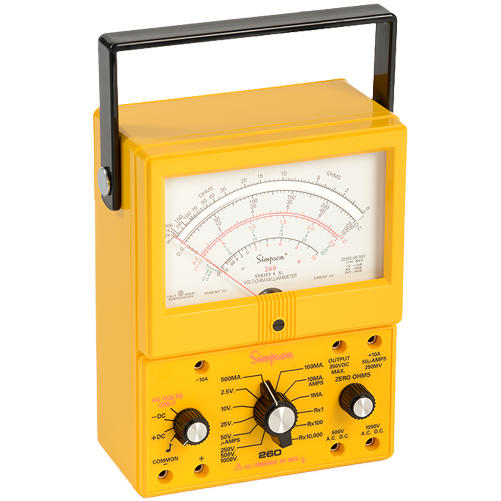 Simpson 260-8XPi Analog Yellow Industrial VOM