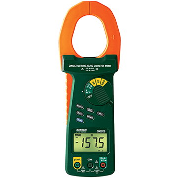 Extech 380926 2000A True RMS AC/DC Clamp Meter