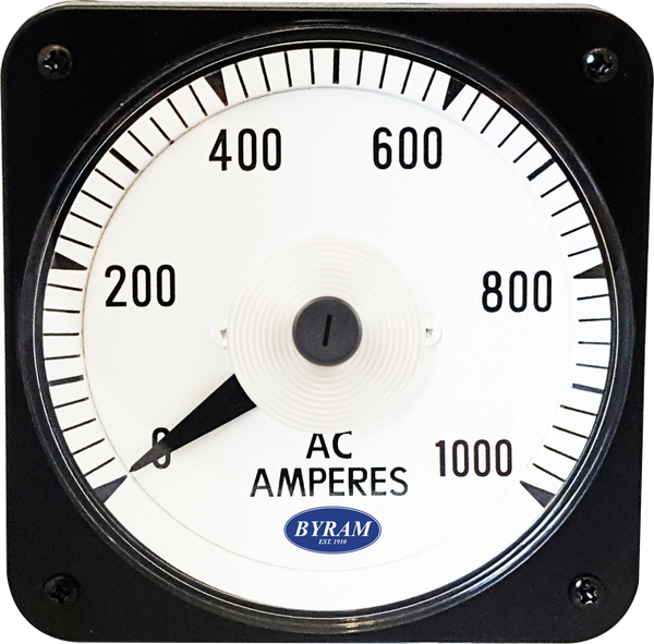 TMCS 103131LSSS Analog AC Ammeter, 0-1000 Amperes, Transformer-Rated