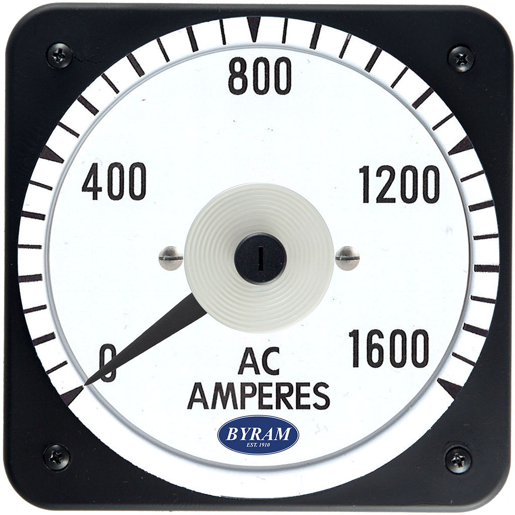 MCS 103131LSTE Analog AC Ammeter, 0-1600 Amperes, Transformer-Rated