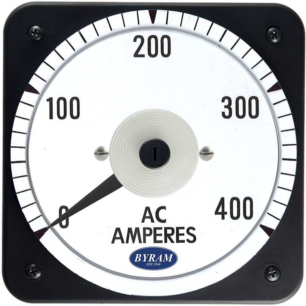 TMCS 103131LSSC Analog AC Ammeter, 0-400 Amperes, Transformer-Rated