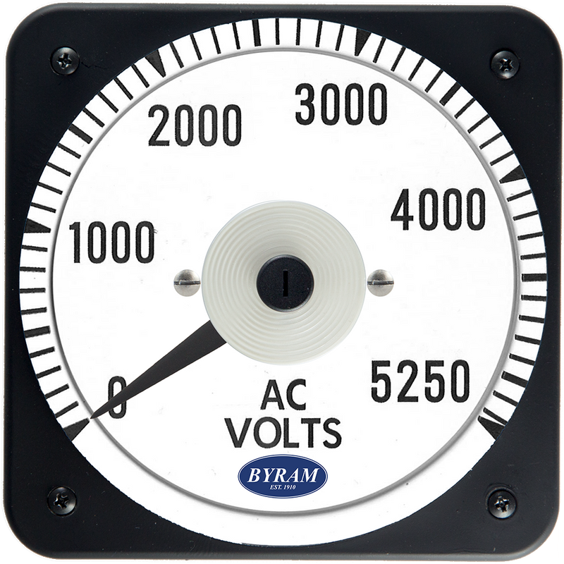 MCS 103021PZUL Analog AC Voltmeter, 0-5250 Volts, Transformer-Rated