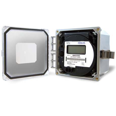 Commercial electric submeter, door open