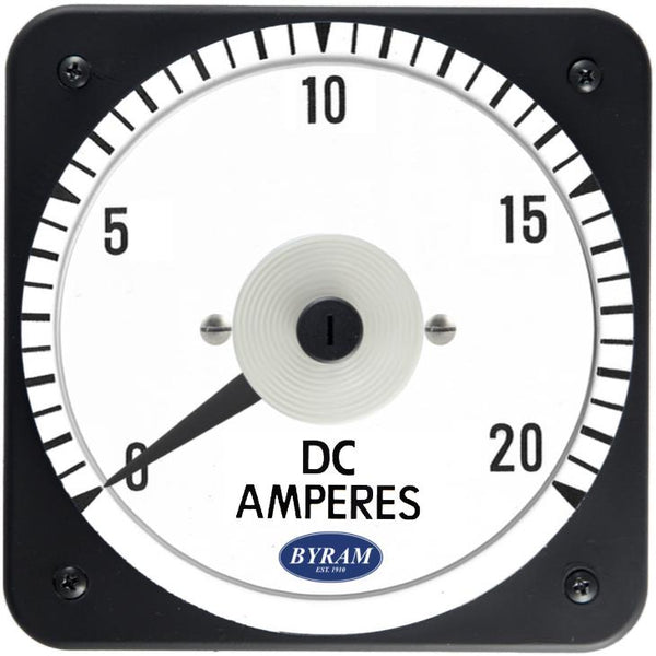 TMCS 103111NGNG Analog DC Ammeter, 0-20 A, Self-Contained