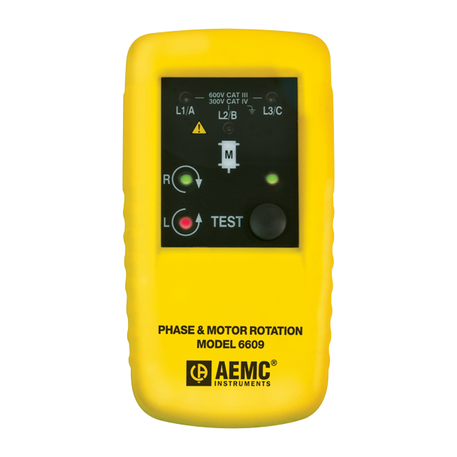 AEMC Phase and Motor Rotation Meter | Model 6609