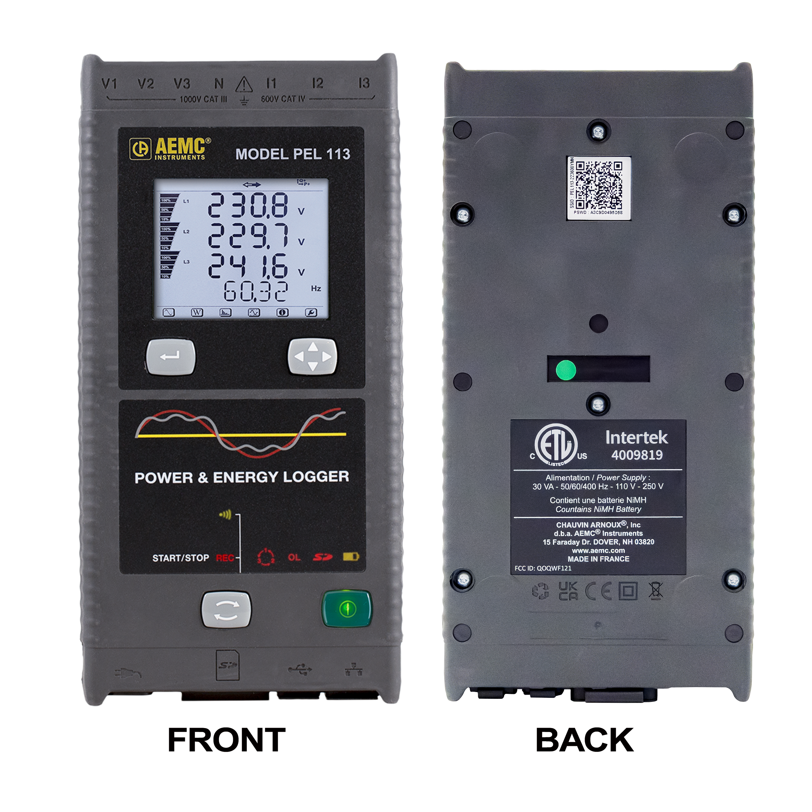 AEMC Power & Energy Logger | Model PEL 113