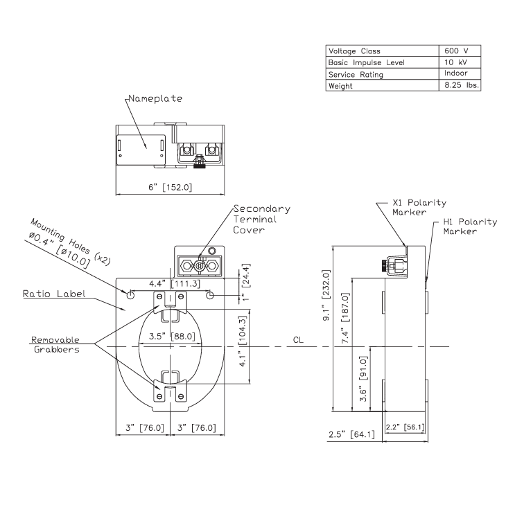 1500:5 Current Transformer | Ritz Instrument Transformers
