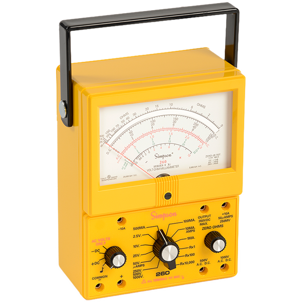 Simpson 260-8XPi Analog Yellow Industrial VOM
