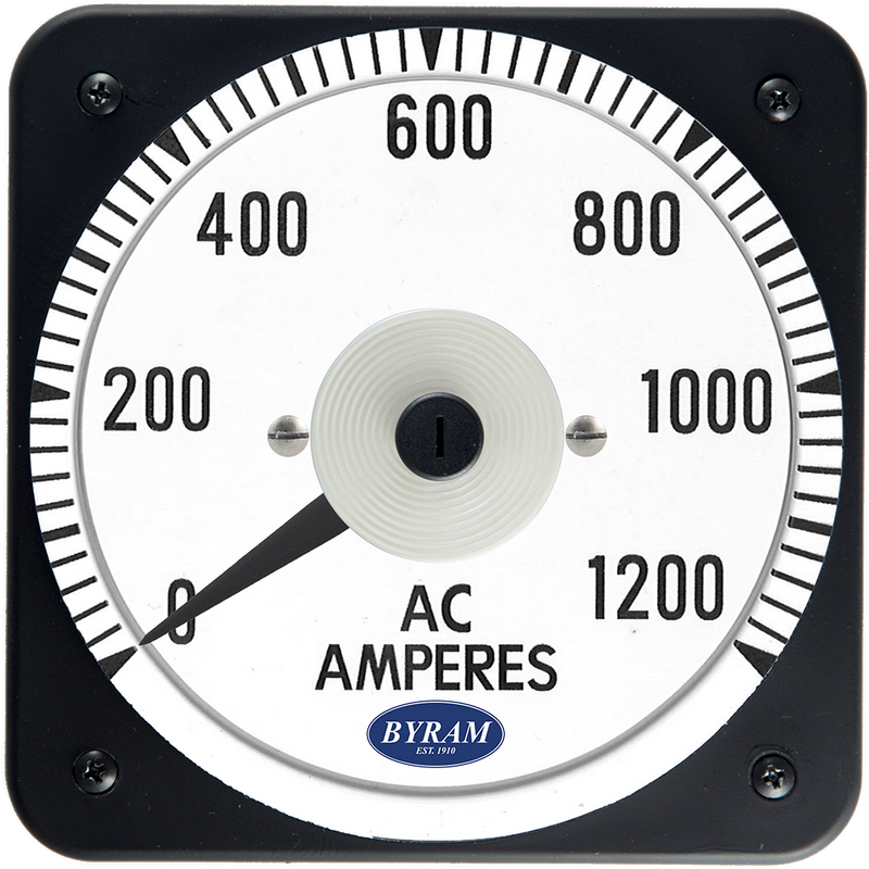 TMCS 103131LSSV Analog AC Ammeter, 0-1200 Amperes, Transformer-Rated