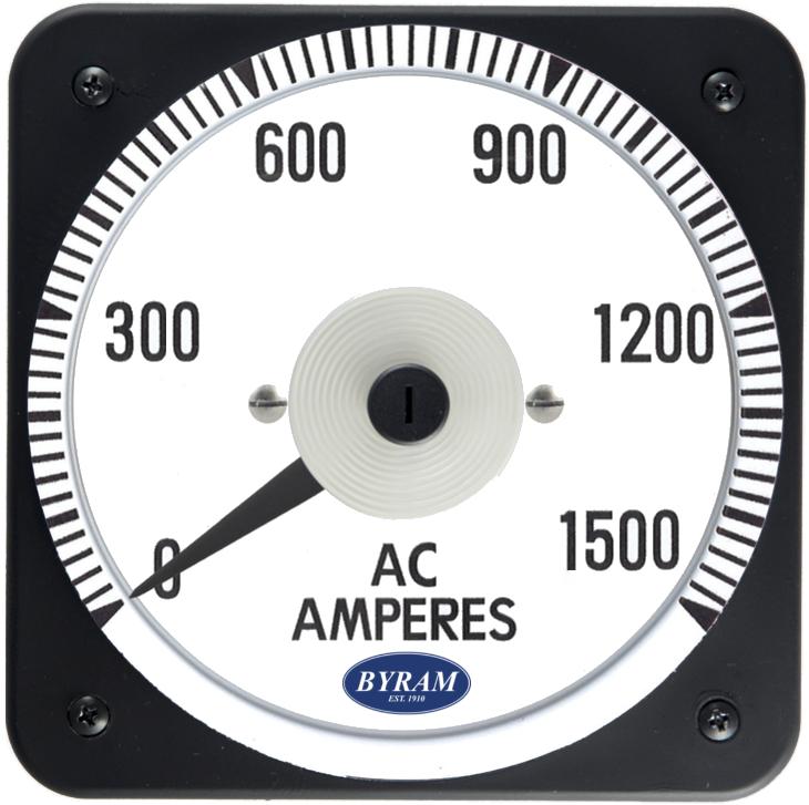 MCS 103131LSTC Analog AC Ammeter, 0-1500 Amperes, Transformer-Rated
