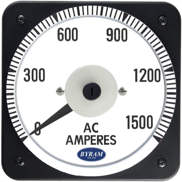 TMCS 103131LSTC Analog AC Ammeter, 0-1500 Amperes, Transformer-Rated