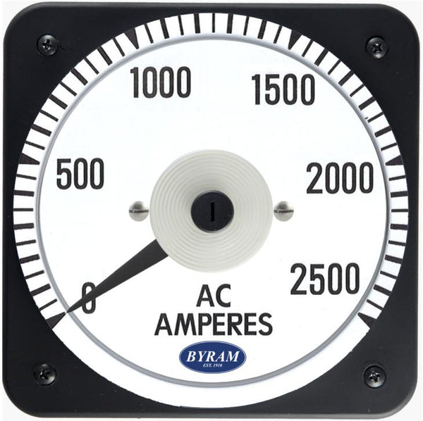 TMCS 103131LSTV Analog AC Ammeter, 0-2500 Amperes, Transformer-Rated
