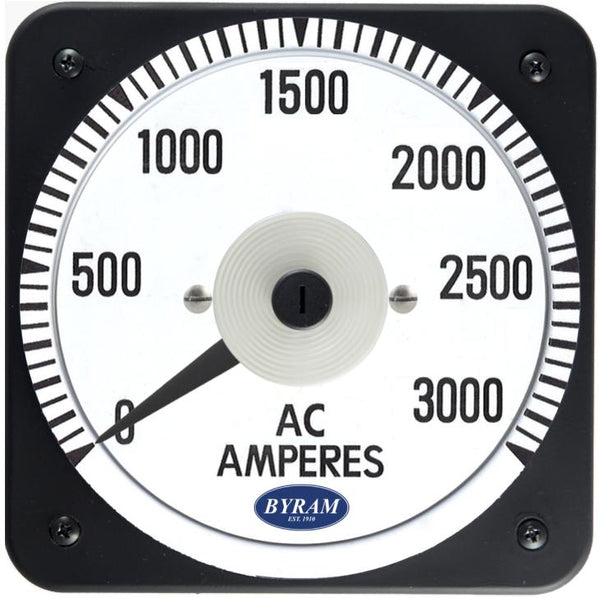 MCS 103131LSUA Analog AC Ammeter, 0-3000 Amperes, Transformer-Rated