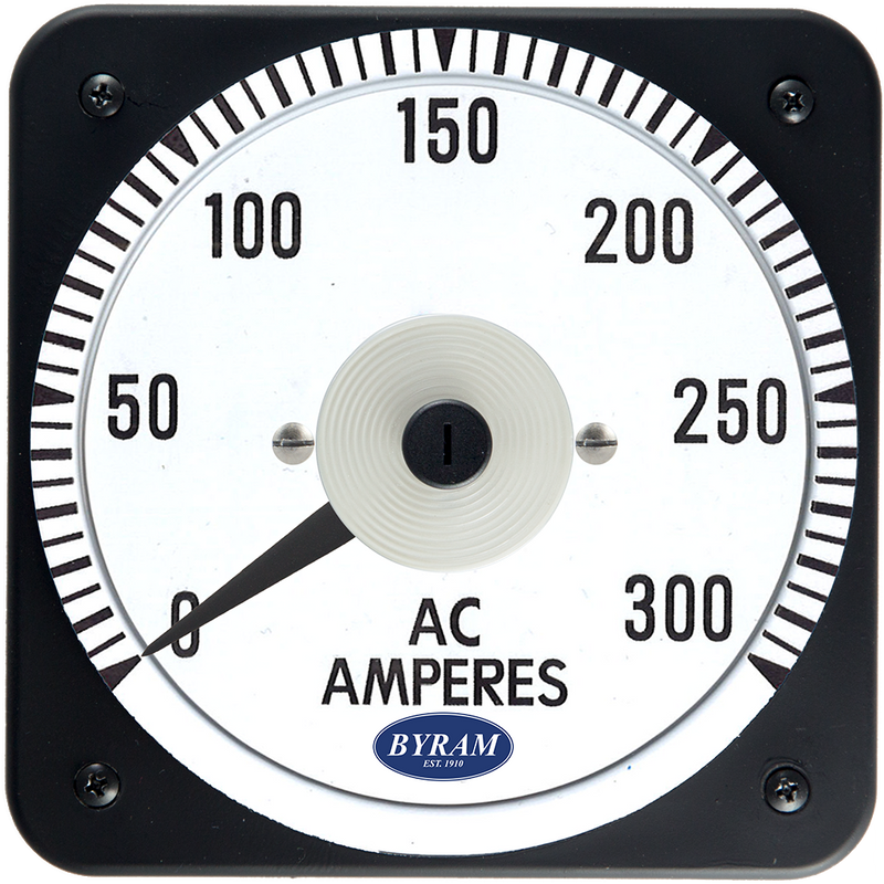 MCS 103131LSRX Analog AC Ammeter, 0-300 Amperes, Transformer-Rated