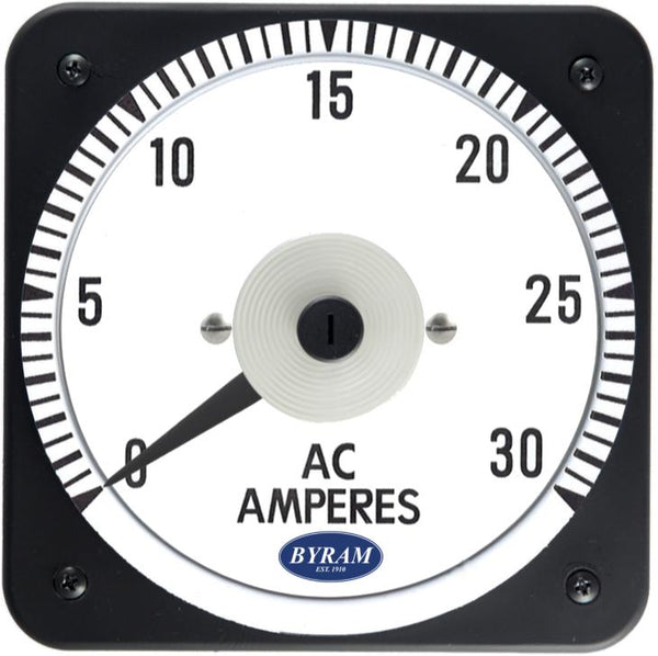 TMCS 103131LSNL Analog AC Ammeter, 0-30 Amperes, Transformer-Rated