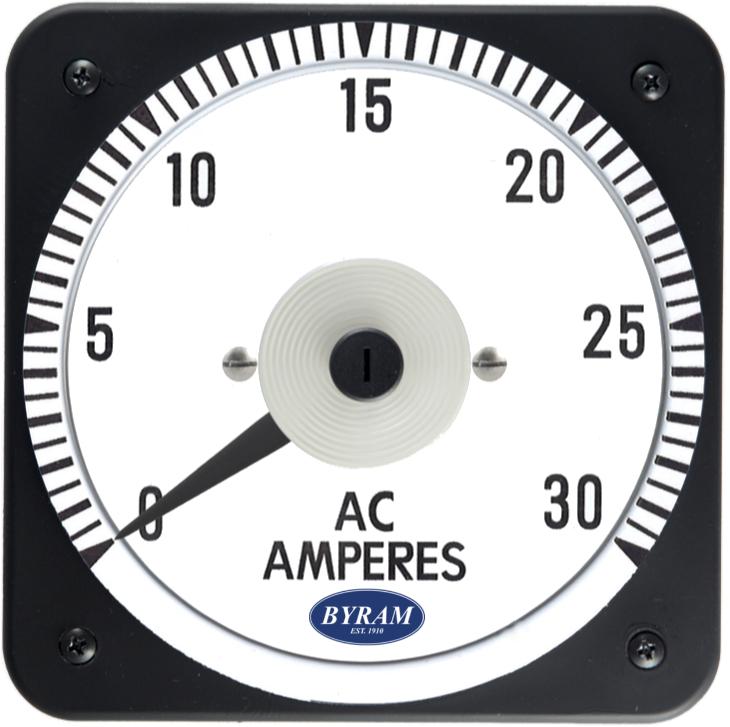 MCS 103131NLNL Analog AC Ammeter, 0-30 Amperes, Self-Contained
