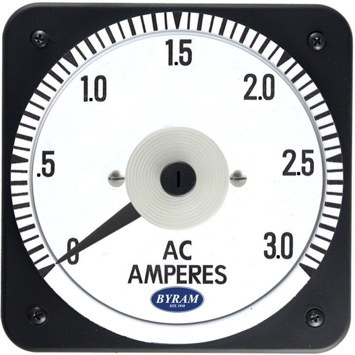 MCS 103131LJLJ Analog AC Ammeter, 0-3 Amperes, Self-Contained
