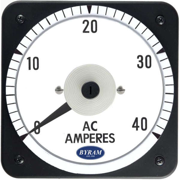 MCS 103131LSNP Analog AC Ammeter, 0-40 Amperes, Transformer-Rated