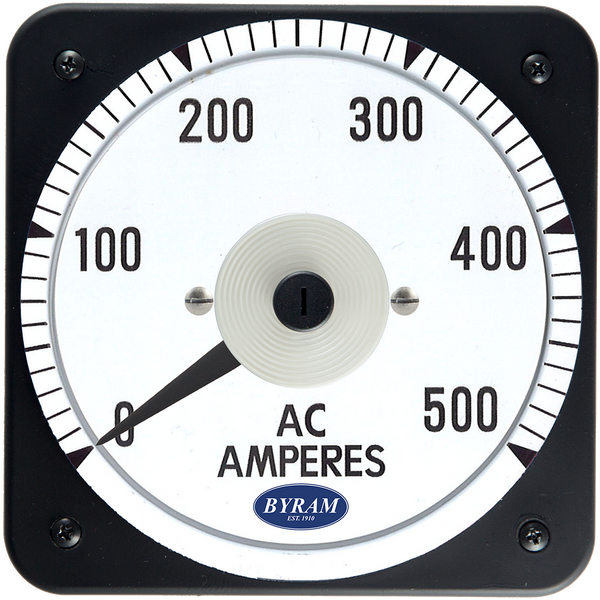 TMCS 103131LSSF Analog AC Ammeter, 0-500 Amperes, Transformer-Rated