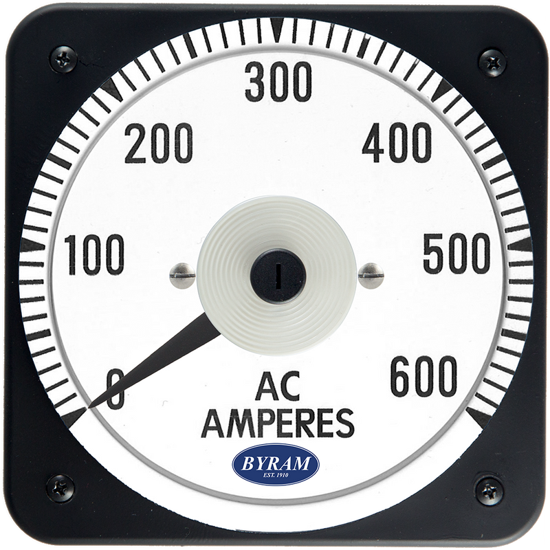 TMCS 103131LSSJ Analog AC Ammeter, 0-600 Amperes, Transformer-Rated