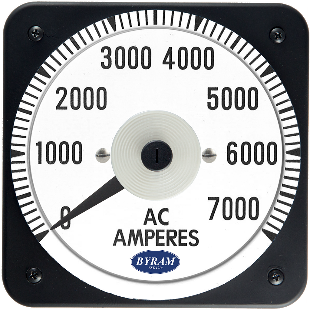 TMCS 103131LSUS Analog AC Ammeter, 0-7000 Amperes, Transformer-Rated
