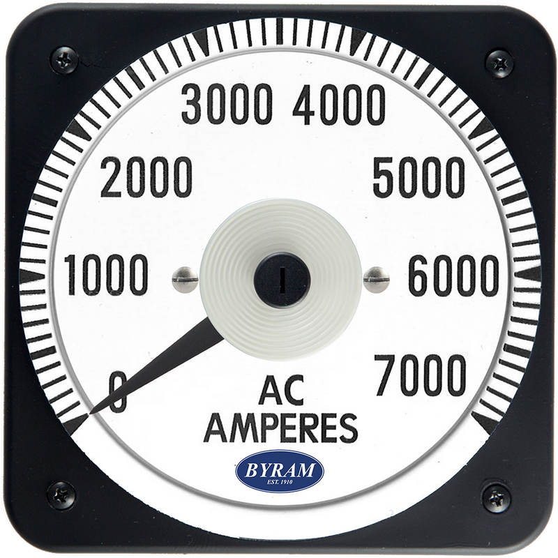 TMCS 103131LSUS Analog AC Ammeter, 0-7000 Amperes, Transformer-Rated