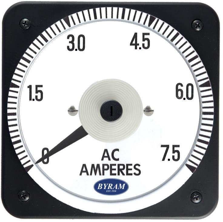tmcs Analog AC Ammeter, 0-7.5 Amperes, Self-Contained