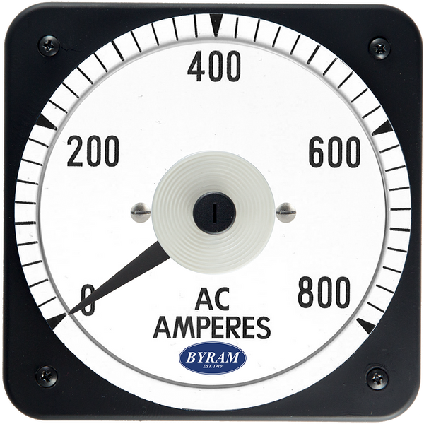 TMCS 103131LSSN Analog AC Ammeter, 0-800 Amperes, Transformer-Rated