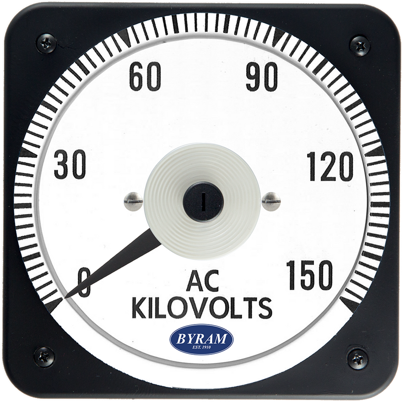 TMCS 103021PZYR Analog AC Voltmeter, 0-150 kV, Transformer-Rated