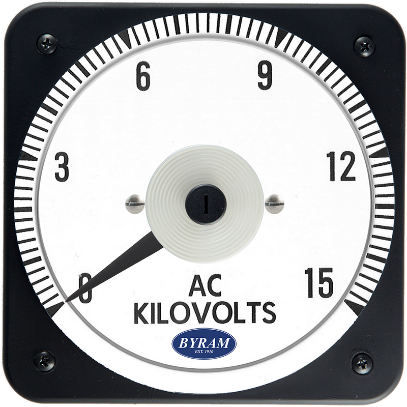 TMCS 103021PZWZ Analog AC Voltmeter, 0-15 kV, Transformer-Rated