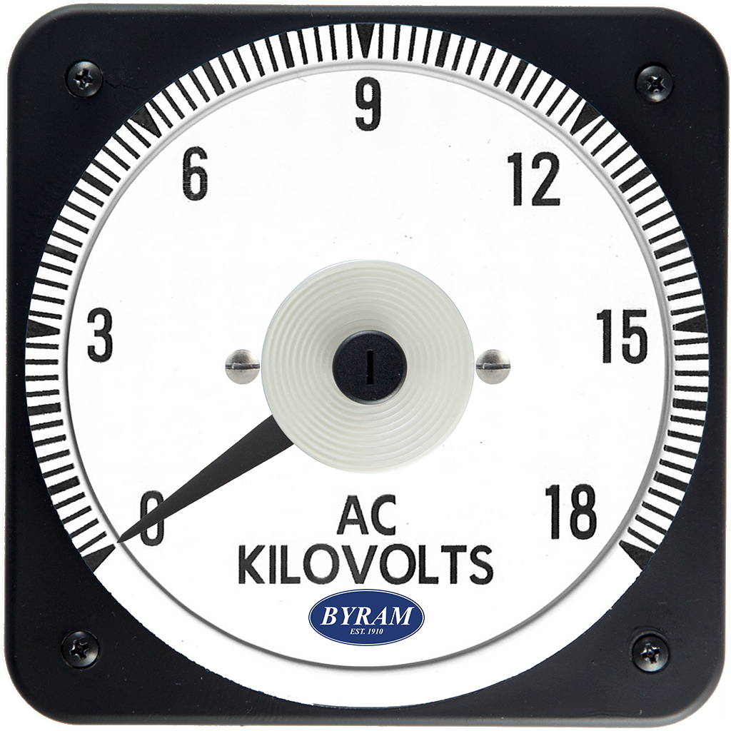 TMCS 103021PZXE Analog AC Voltmeter, 0-18 kV, Transformer-Rated