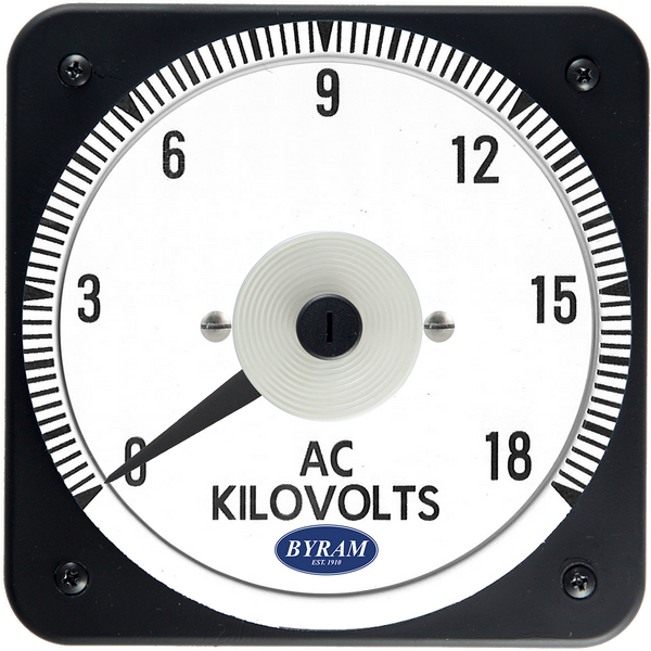 TMCS 103021PZXE Analog AC Voltmeter, 0-18 kV, Transformer-Rated