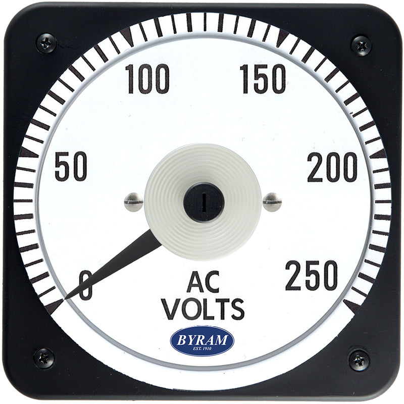 TMCS 103021RSRS  Analog AC Voltmeter, 0-250 Volts, Self-Contained