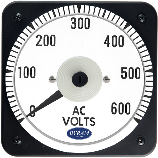 MCS 103021PZSJ Analog AC Voltmeter, 0-600 Volts, Transformer-Rated