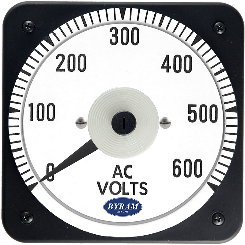 TMCS 103021SJSJ Analog AC Voltmeter, 0-600 Volts, Self-Contained