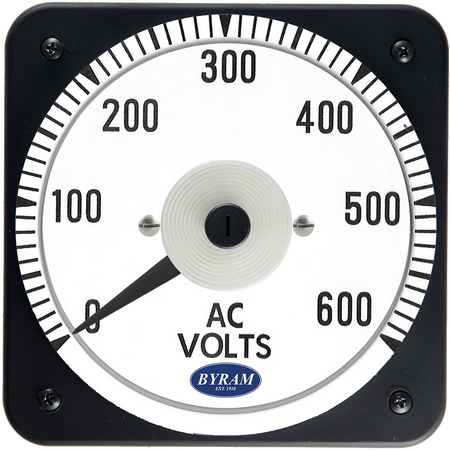 TMCS 103021PZSJ Analog AC Voltmeter, 0-600 Volts, Transformer-Rated