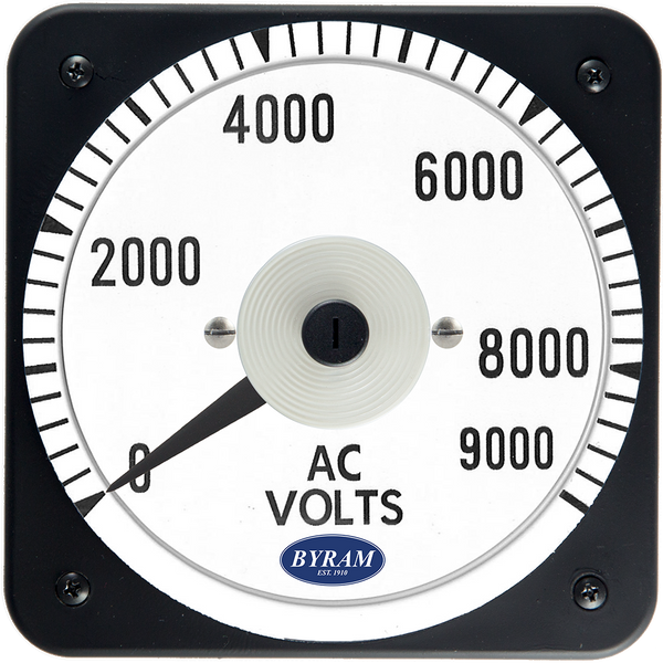 MCS 103021PZUY Analog AC Voltmeter, 0-9000 Volts, Transformer-Rated