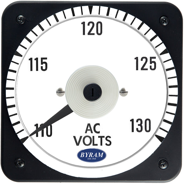 TMCS 103071PNPN Analog AC Voltmeter, 110-130 Volts, Transformer-Rated