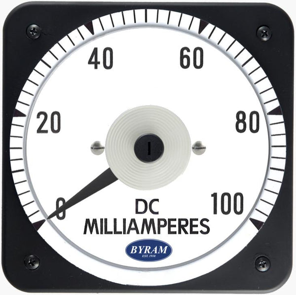 TMCS 103111JRJR Analog DC Ammeter, 0-100 mA