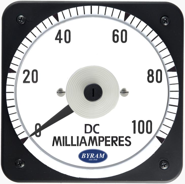 MCS 103111JRJR Analog DC Ammeter, 0-100 mA