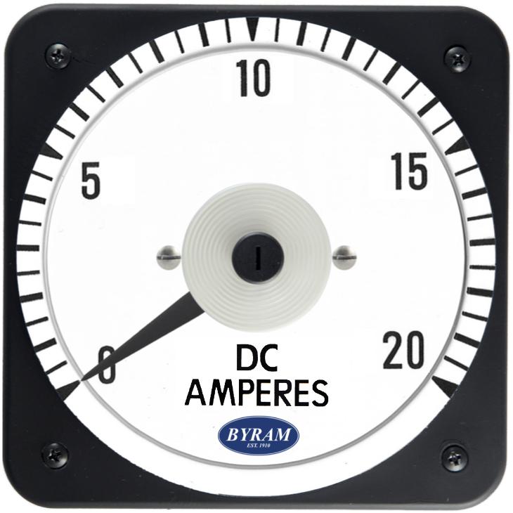 TMCS 103121CANG Analog DC Ammeter, 0-20 Amperes, ES = 50 mVDC