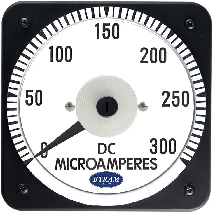 TMCS 103111EGEG Analog DC Ammeter, 0-300 microamperes
