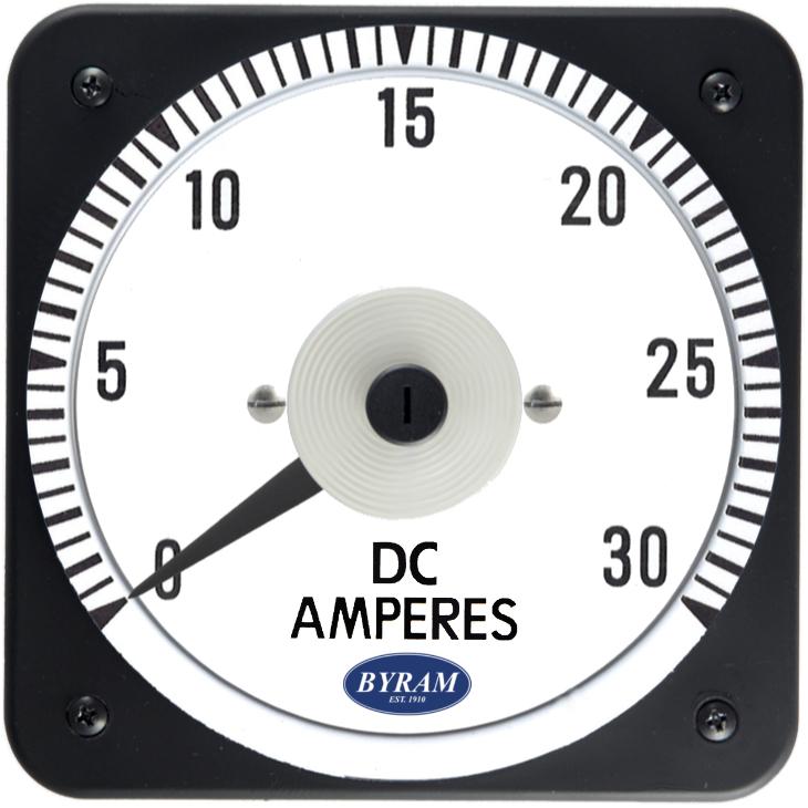 TMCS 103121CANL Analog DC Ammeter, 0-30 Amperes, ES = 50 mVDC