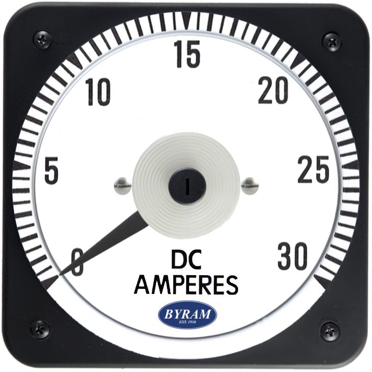 TMCS 103111NLNL Analog DC Ammeter, 0-30 A, Self-Contained