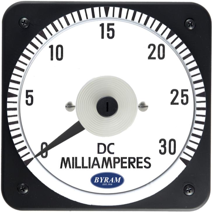 MCS 103111HMHM Analog DC Ammeter, 0-30 mA