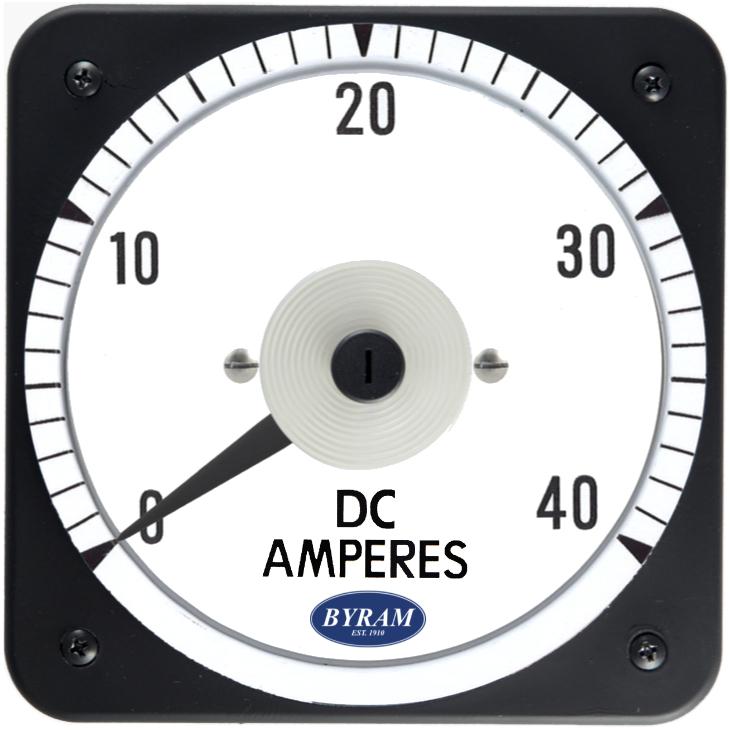 MCS 103121CANP Analog DC Ammeter, 0-40 Amperes, ES = 50 mVDC