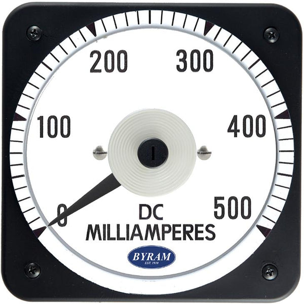 TMCS 103111KMKM Analog DC Ammeter, 0-500 mA