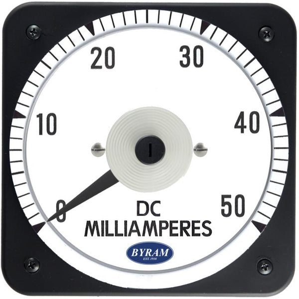 MCS 103111HYHY Analog DC Ammeter, 0-50 mA