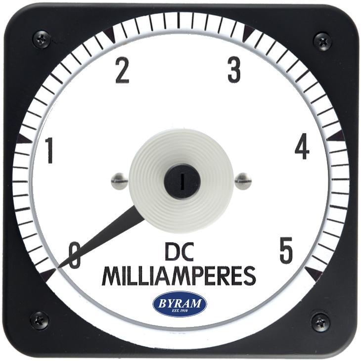 MCS 103111FXFX Analog DC Ammeter, 0-5 mA